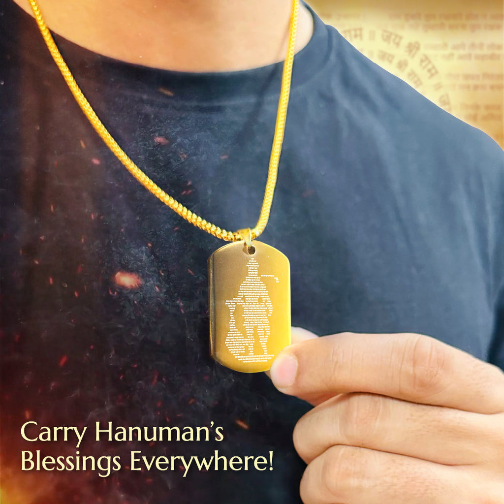 Hanuman Chalisa Pendant (Blessing & Protection)